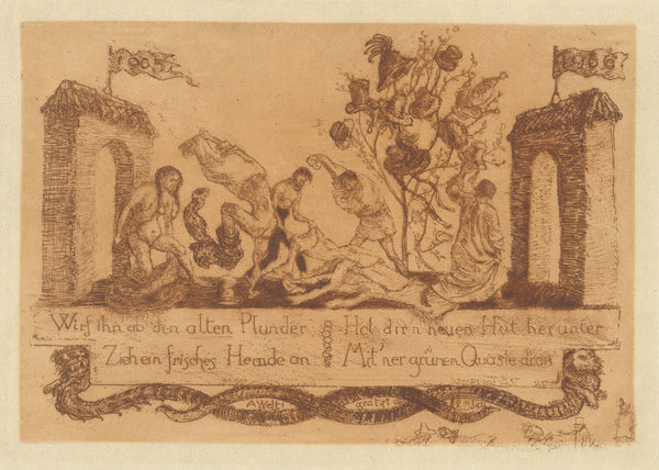 Neujahrskarte 1906 1906