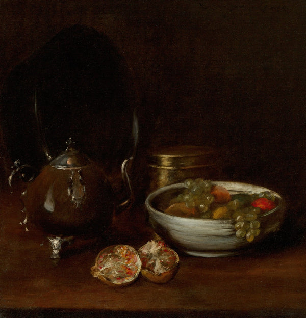Still Life with Tea Kettle and Fruit circa 1905