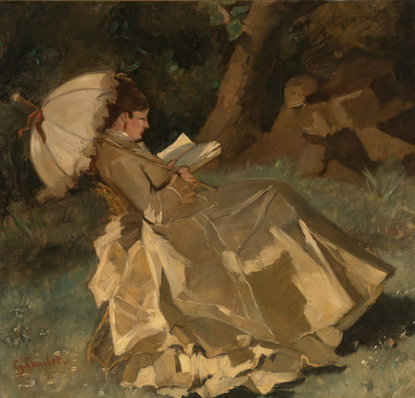 Woman Holding An Umbrella 19th Century