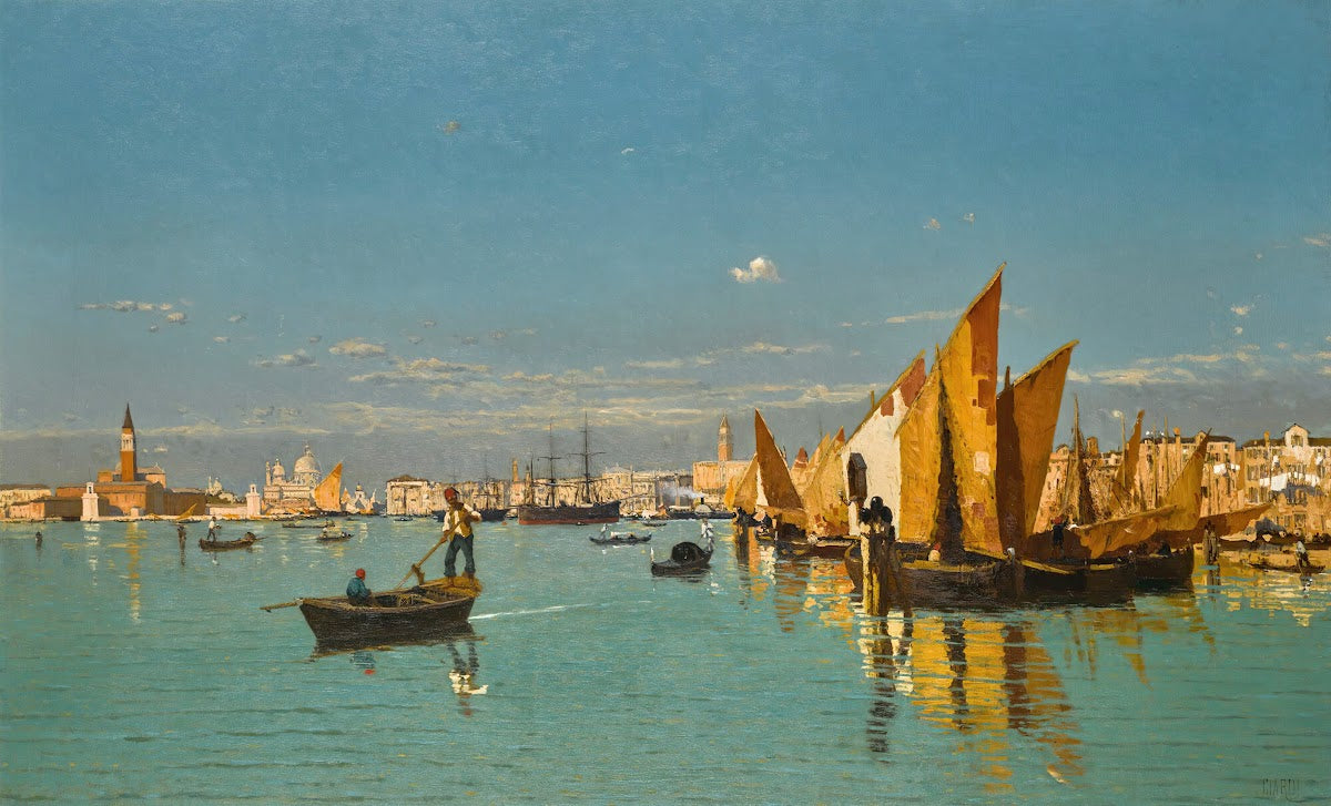 A View Of St Marks Basin With The Punta Della Dogana