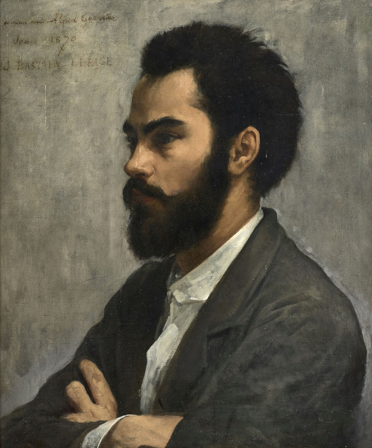 Portrait du peintre émailleur Alfred Garnier 1848 1908