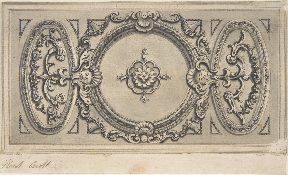 Design for a Staircase Ceiling ca 1756