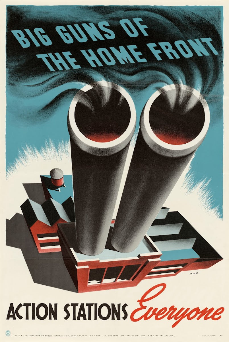 Big Guns of the Home Front Action Stations Everyone