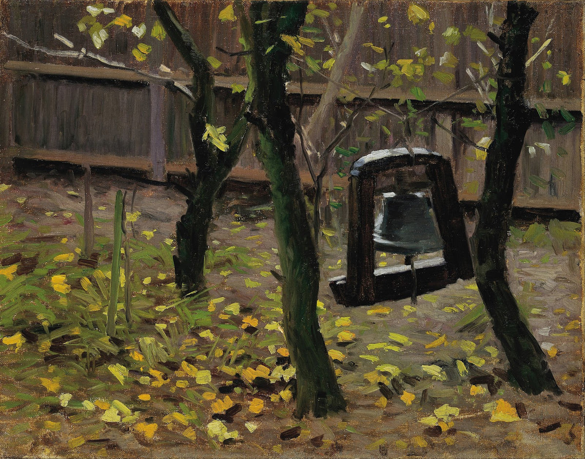 The dinner bell in the garden at Brøndums Hotel 1893