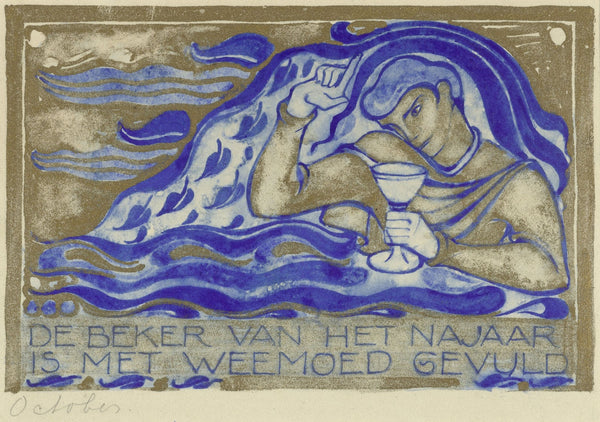 De beker van het najaar is met weemoed gevuld october c 1929