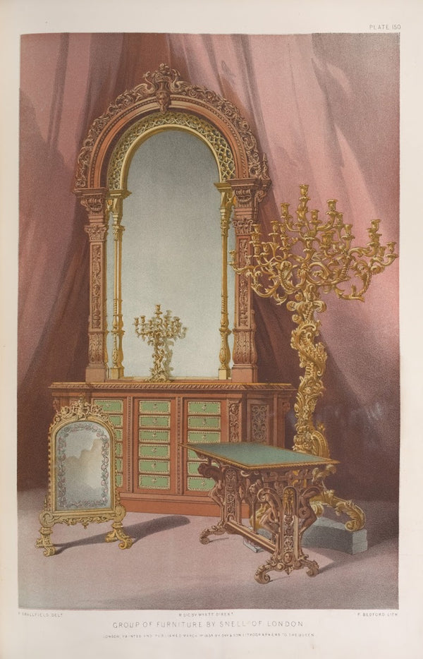 Group of furniture by Snell of London 1851 1853