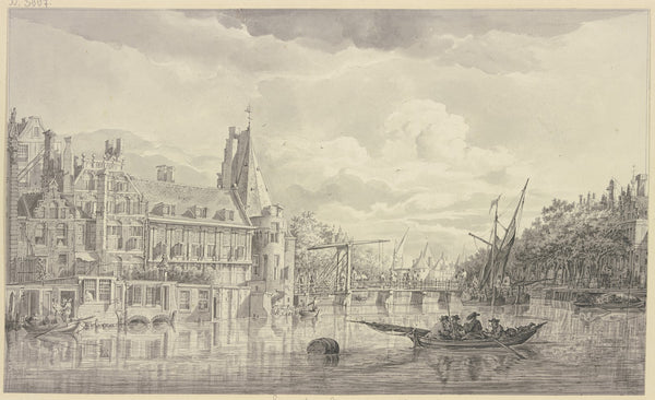 View of the Kloveniersdoelen in Amsterdam 1765