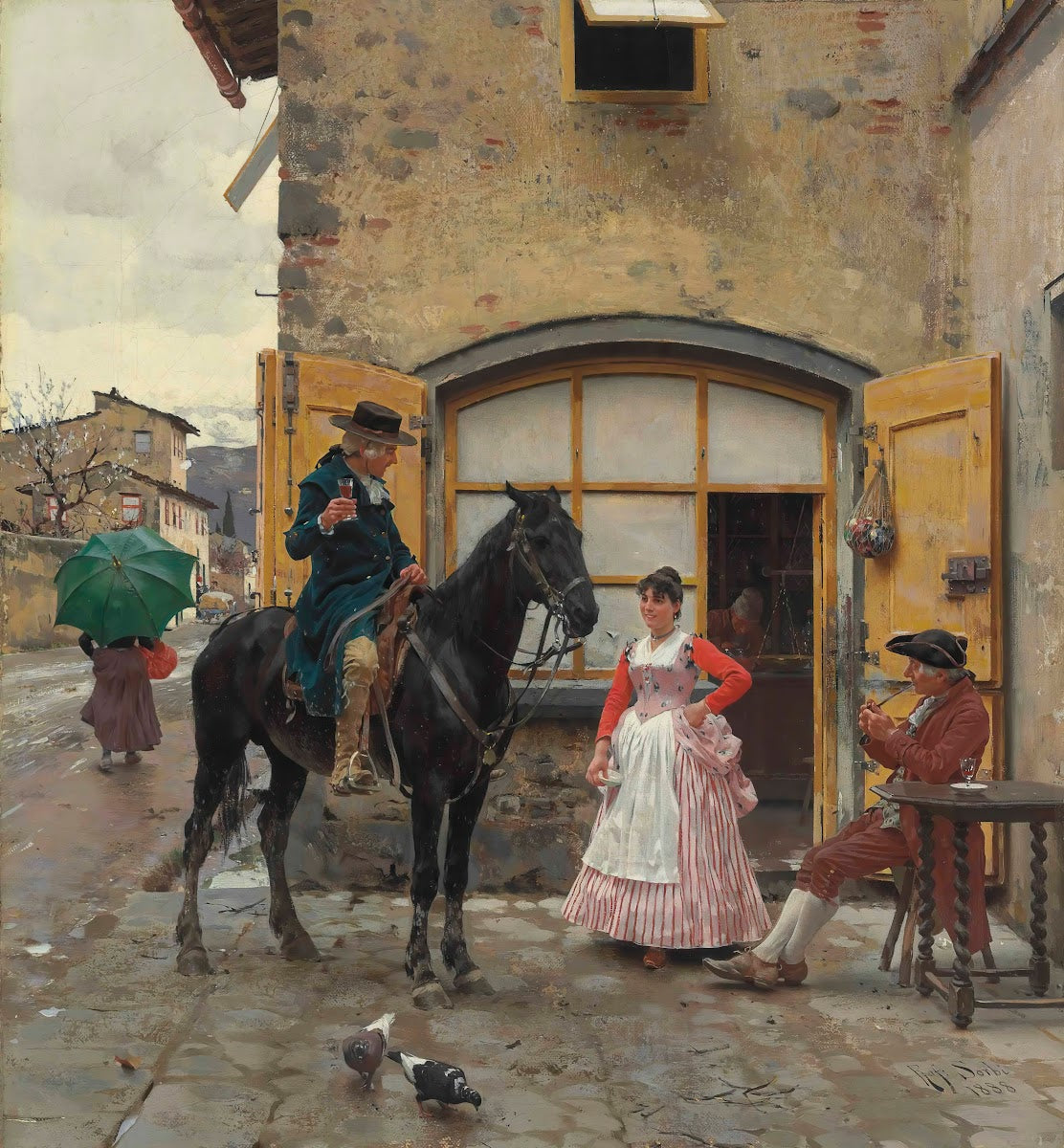 Stopping for a Drink 1888
