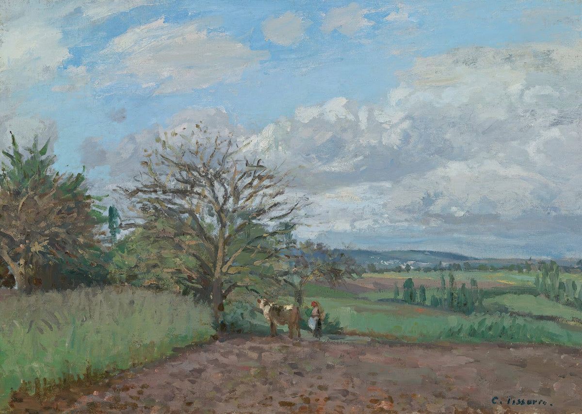 Paysage Avec Une Vachère circa 1872