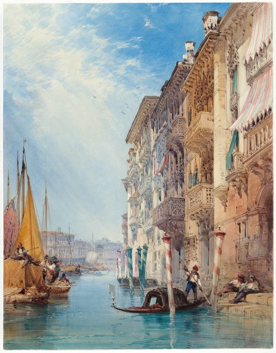 A Gondola on the Grand Canal Venice 1866