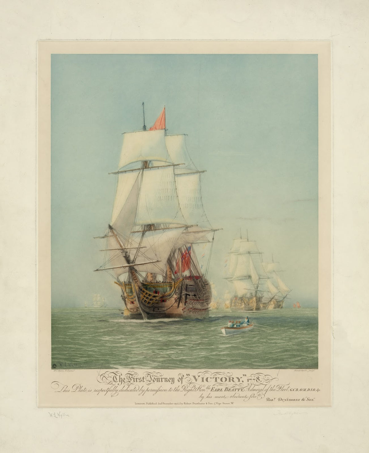The first journey of Victory 1778 1922