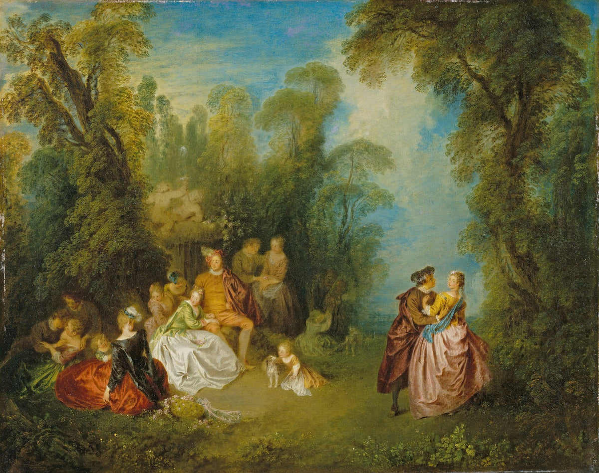 Fête galante by a Fountain c 1722 1724