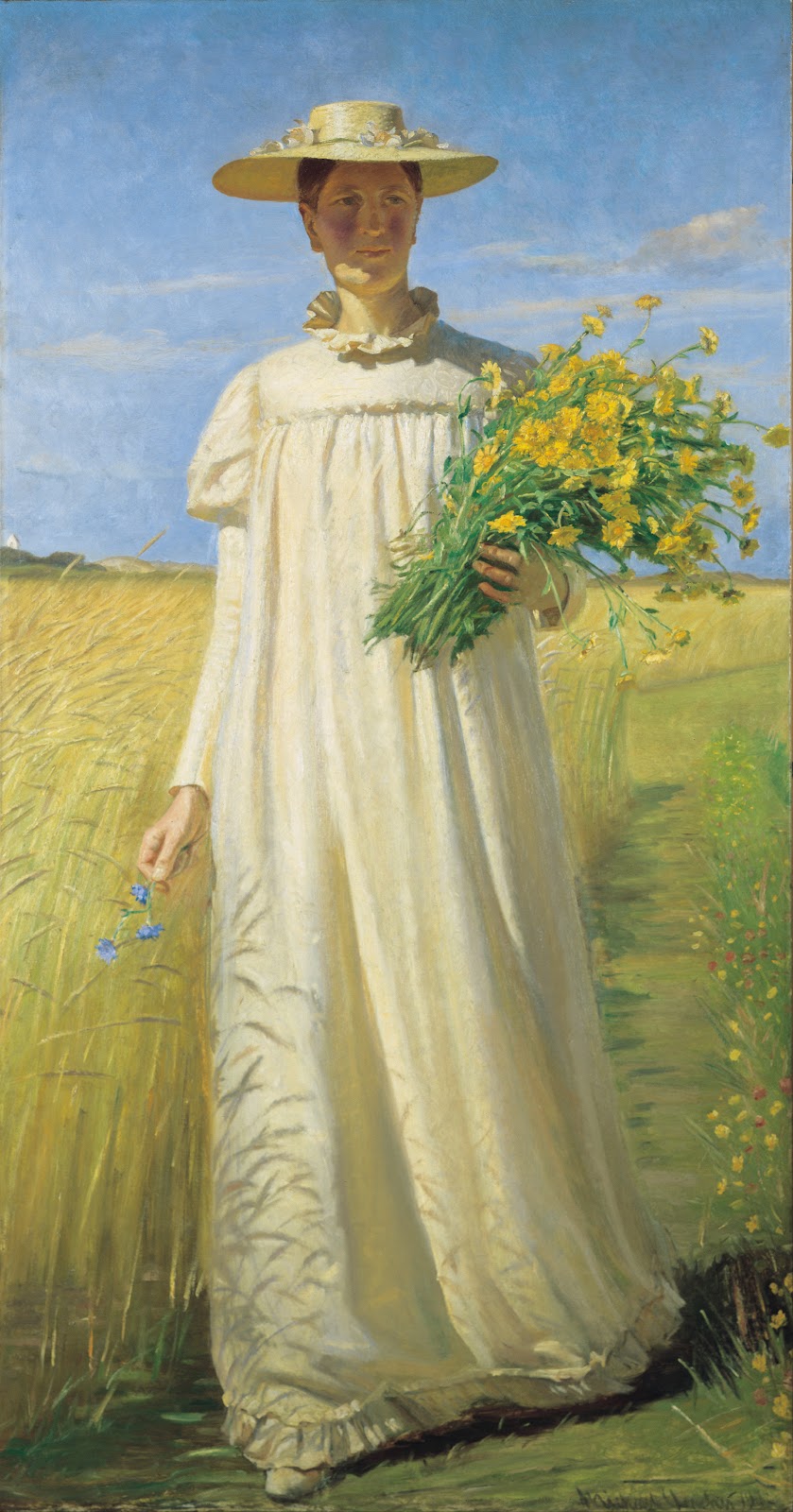 Anna Ancher returning from the field 1902