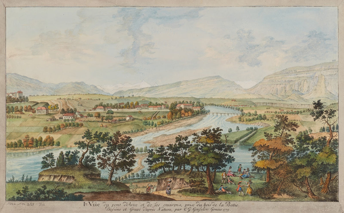 Ire Vüe du pont dArve et de ses environs prise du bois de la Batie 1915 1945