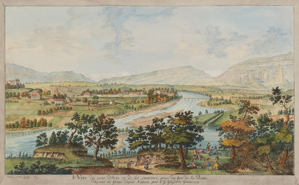 Ire Vüe du pont dArve et de ses environs prise du bois de la Batie 1915 1945