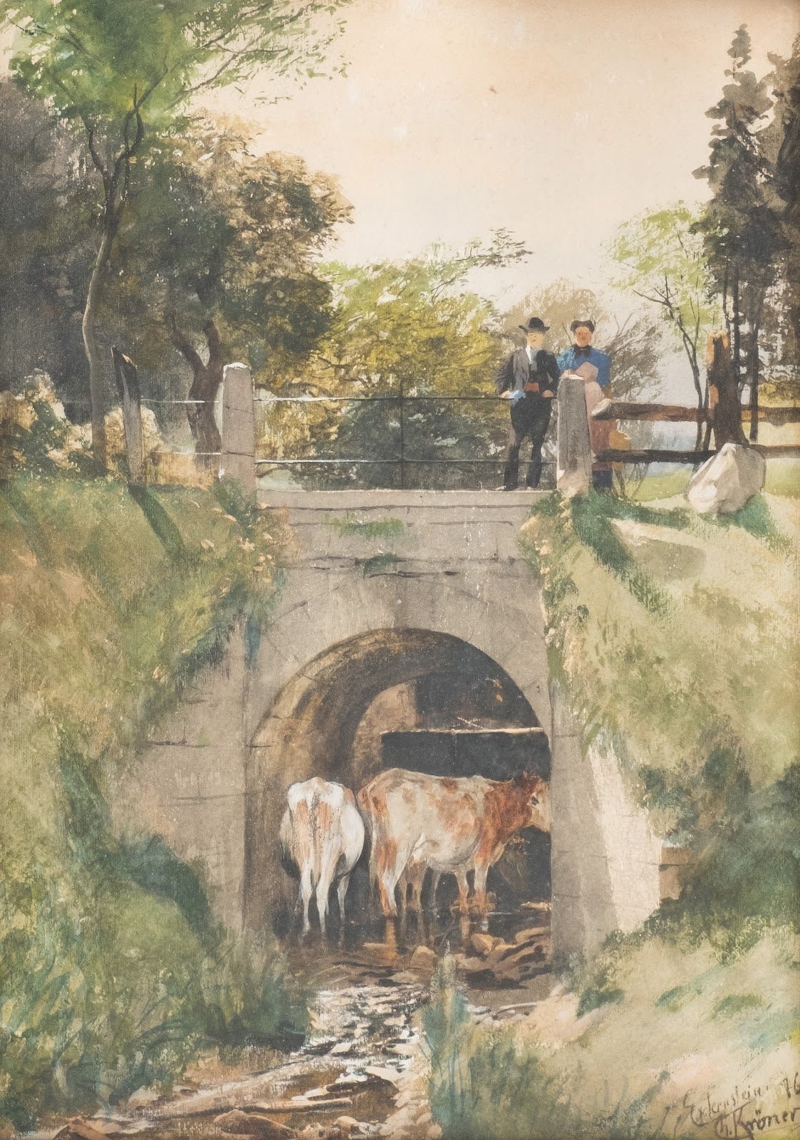 At The Pond Of Externstein In The Teutoburger Land 1876