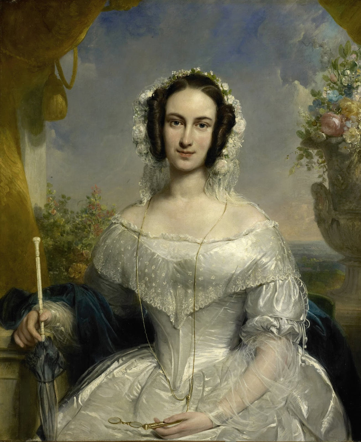 Agatha Petronella Hartsen 1814 78 In bruidstoilet ter gelegenheid van haar huwel