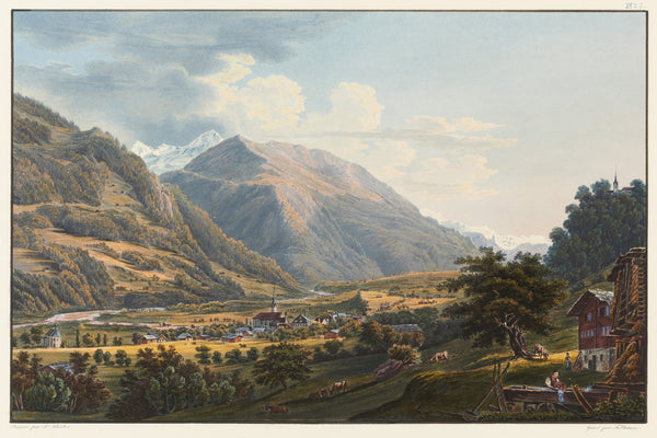Vue du village de Trons historique au sujet de la confederation du Canton des Gr