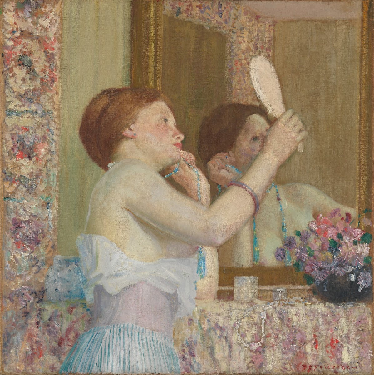 Woman with a Mirror Femme qui se mire 1911