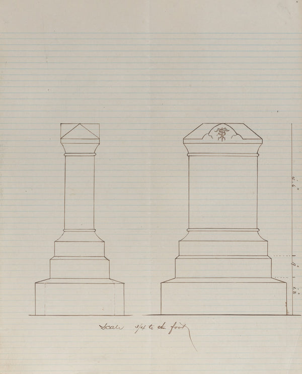 Grave Monument Design Two elevations 184080