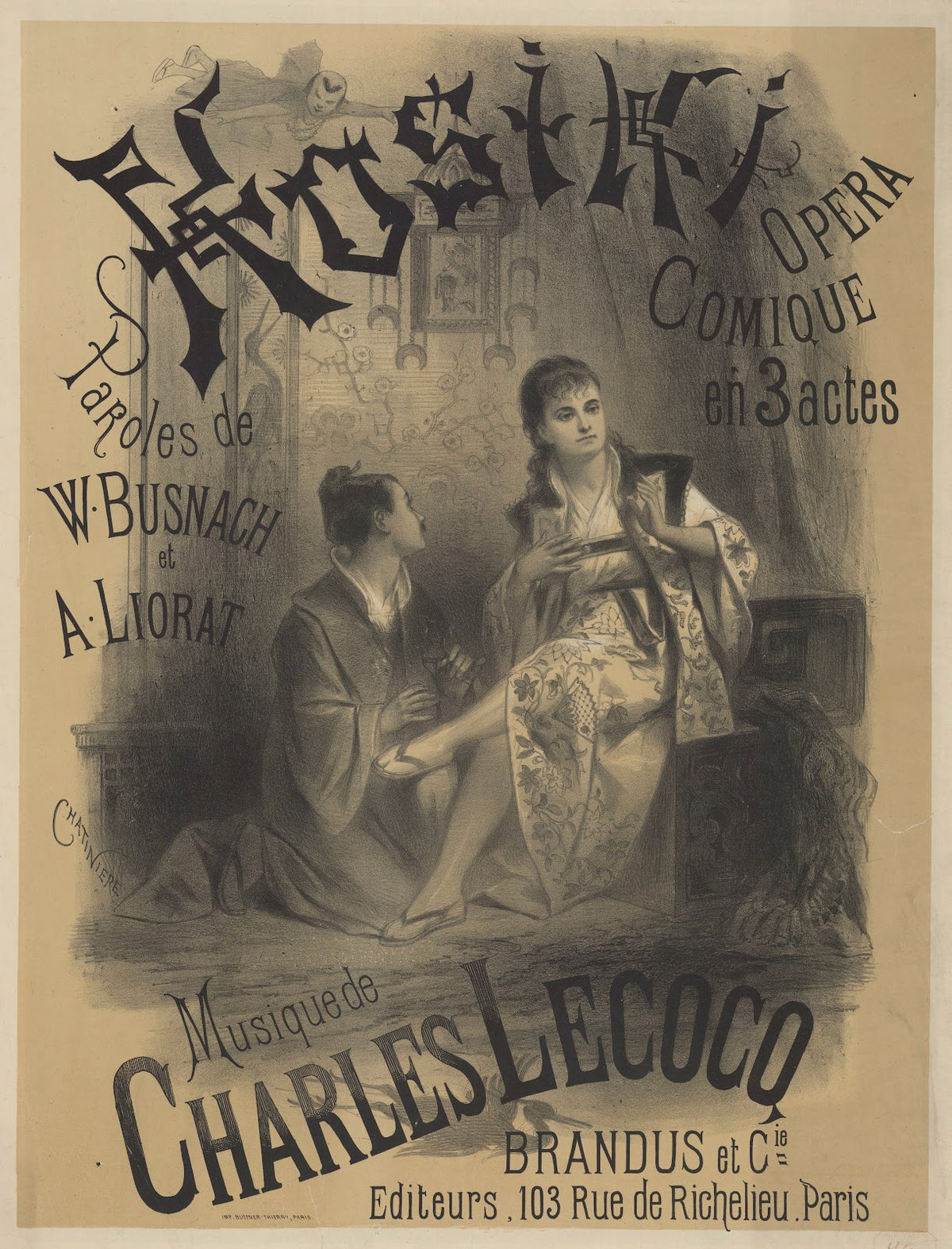 Kosiki opéra comique en trois actes de MM Busnach et Loriat 1876