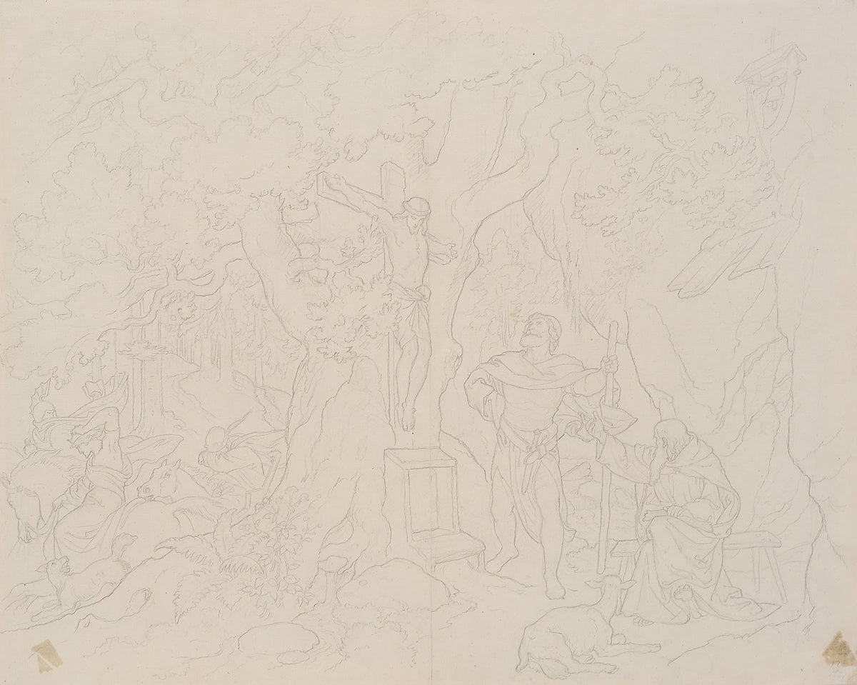 Szene aus der Christophoruslegende 1867