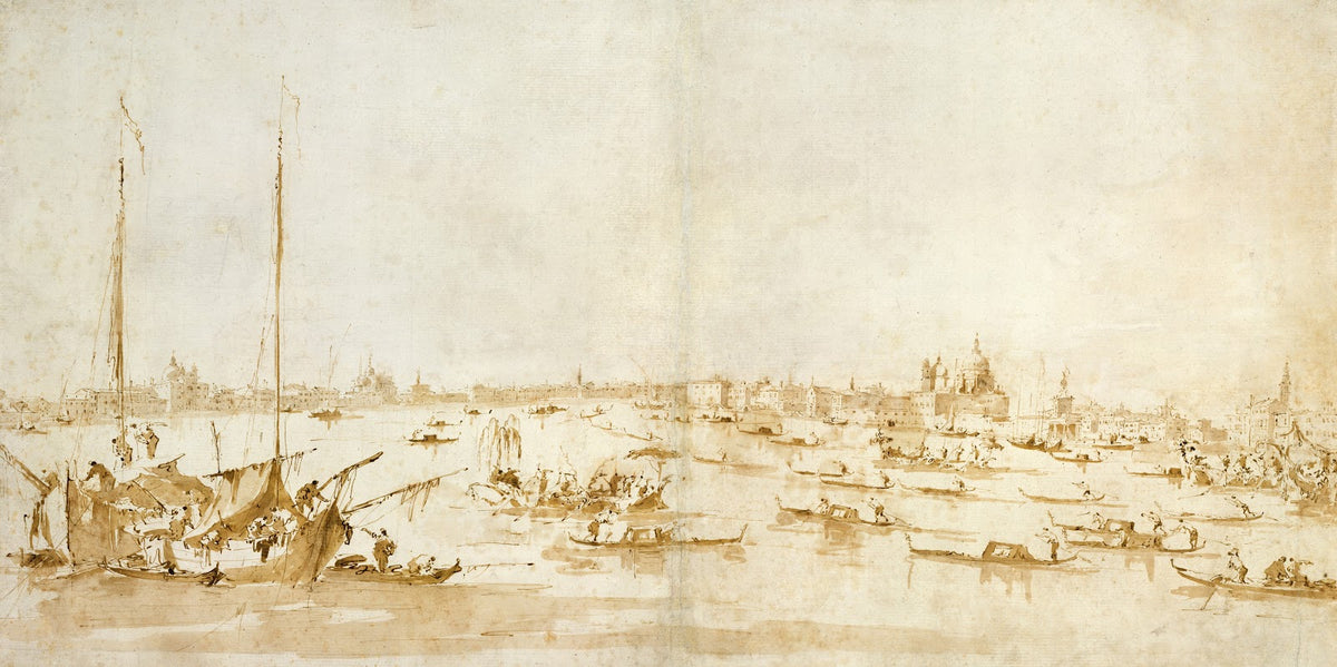 Panaromic View of the Bacino di San Marco Looking up the Giudecca Canal 178093