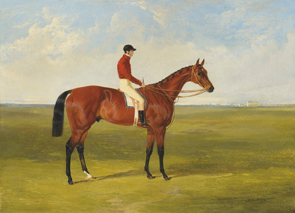 Mr S Wrathers Nutwith with J Marson up winner of the St Leger 1843