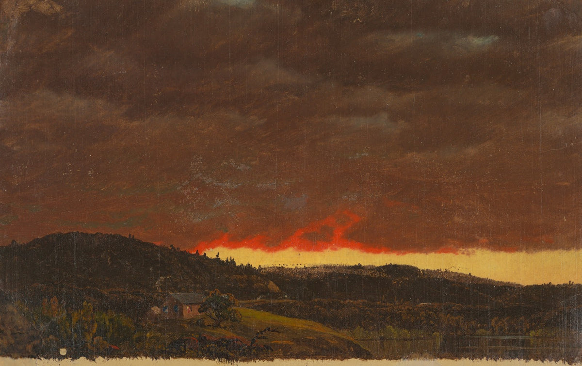 Landscape sunset ca 1845