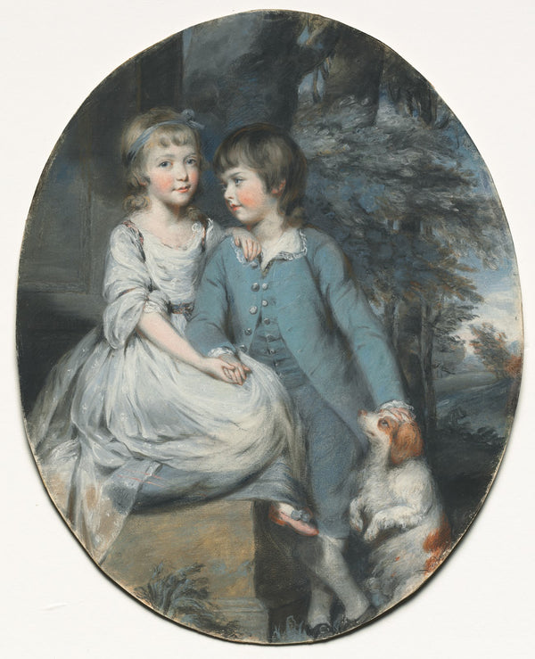 Cropley Ashley Cooper with His Sister Mary Anne Ashley Cooper c 1776