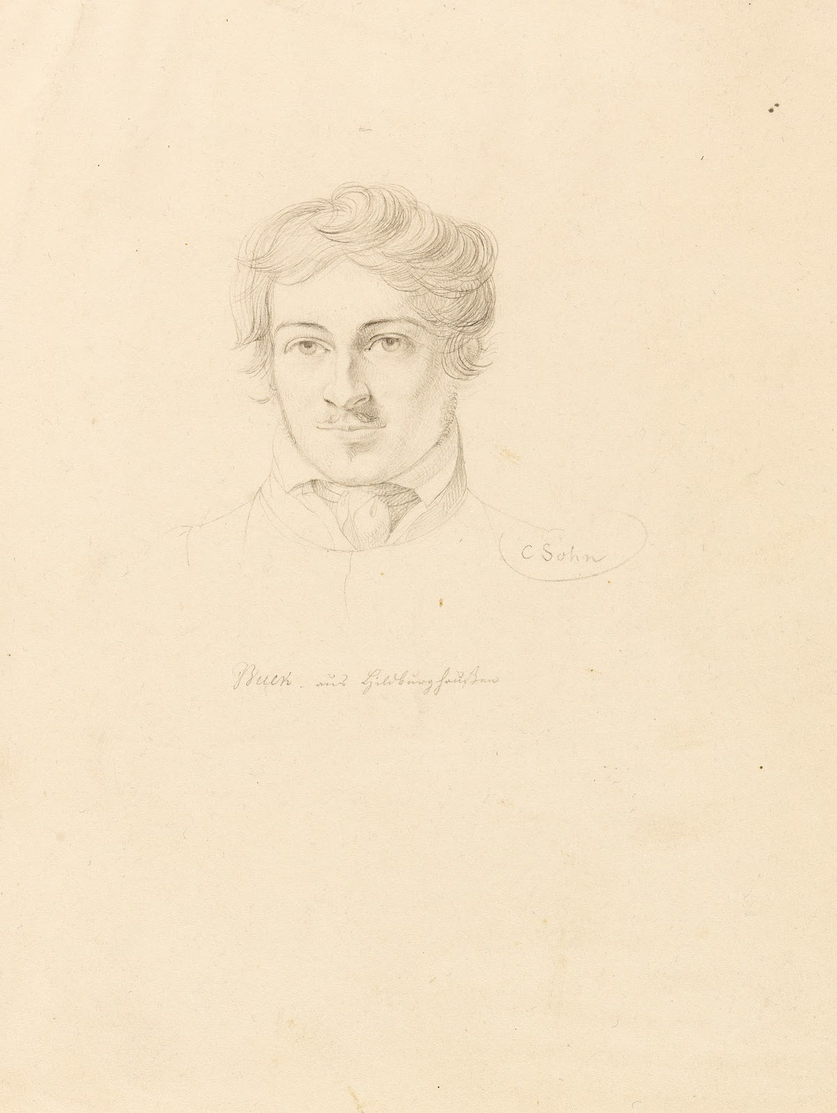 Bildnis eines jungen Mannes Buck Ca 1820 30