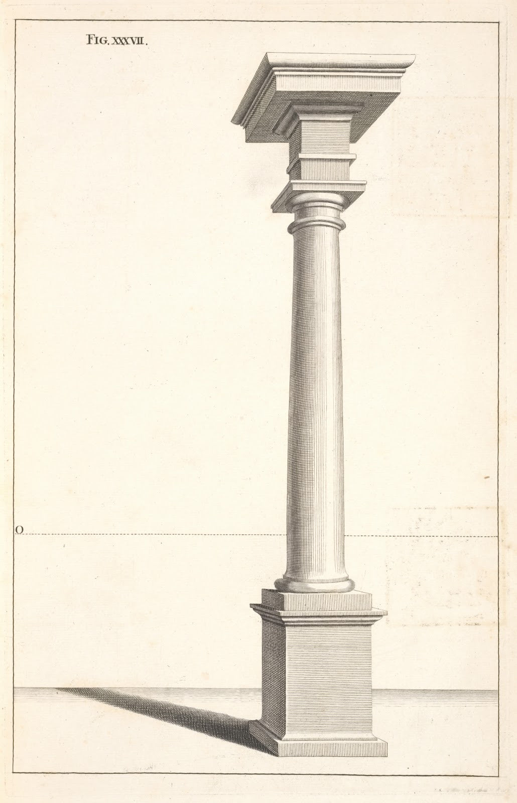 A Tuscan column in perspective 1707
