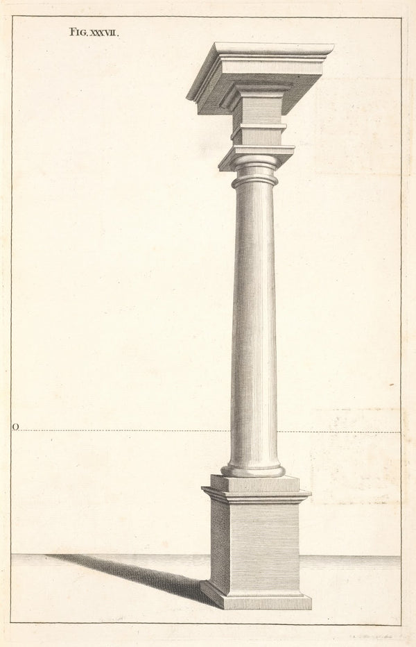 A Tuscan column in perspective 1707