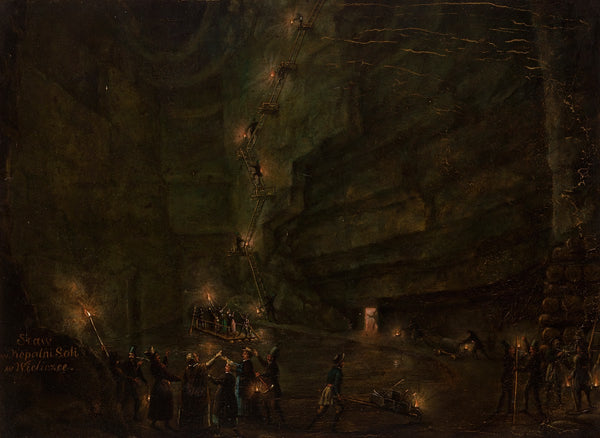 Pond in the Salt Mine at Wieliczka 1850