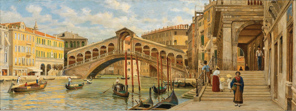 Venice View of the Rialto Bridge 1875