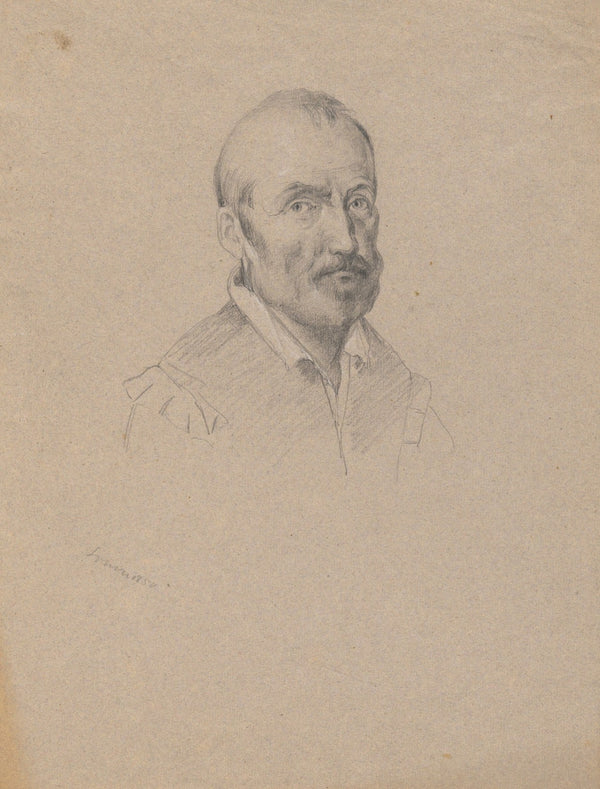 Portrait of a Man sketch for Signing of the Compact in the Cabin of theMayflower
