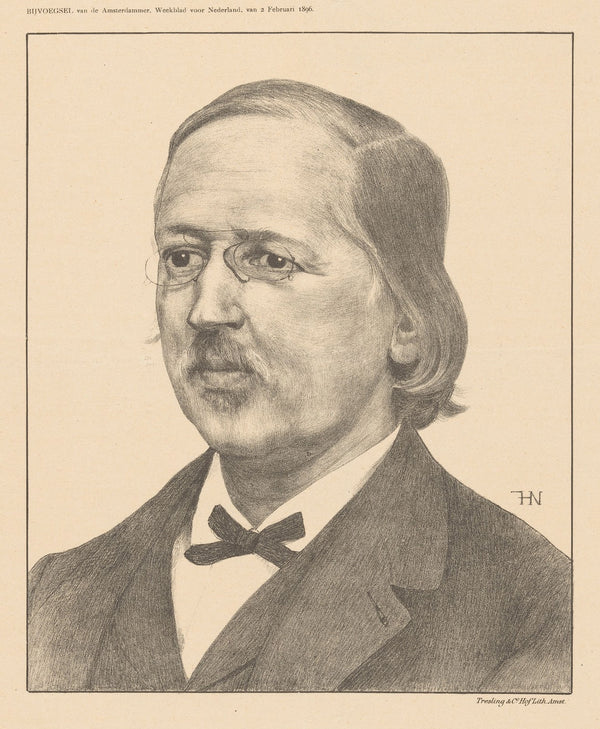 Portret van Hendrick Peter Godfried Quack