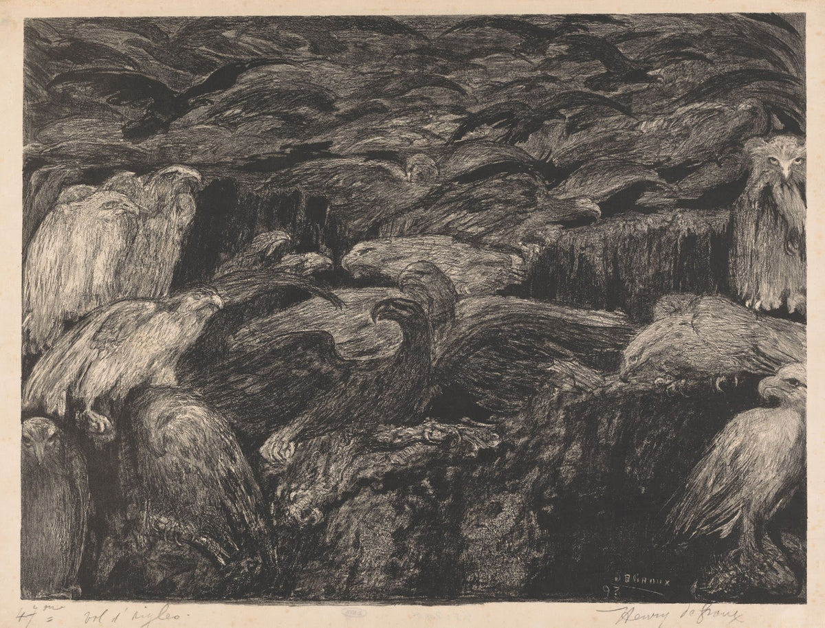 Groep roofvogels 1893