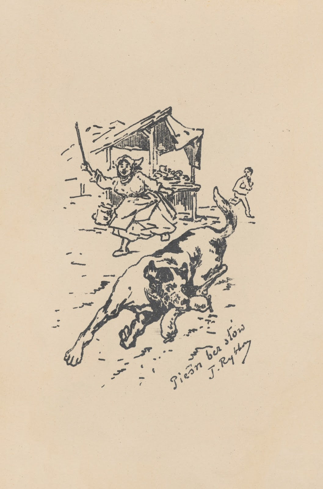 Uciekający pies 1896