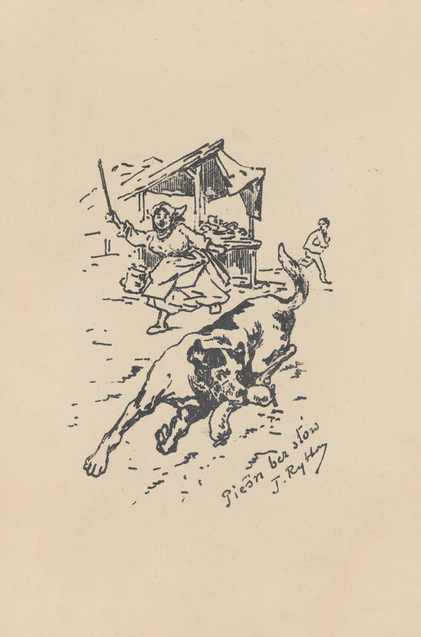 Uciekający pies 1896