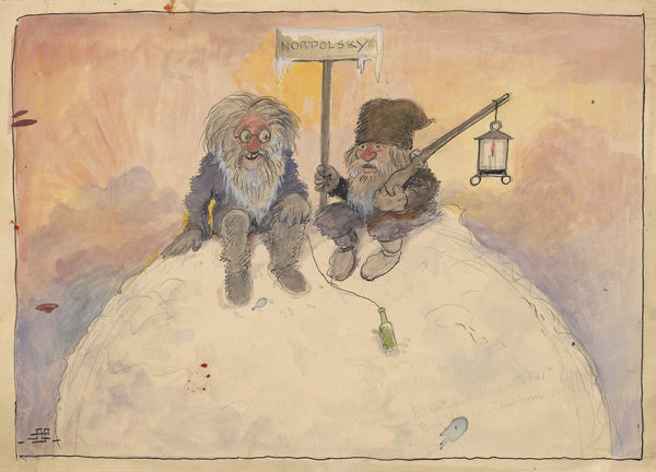 Two Russians at the North Pole 1937
