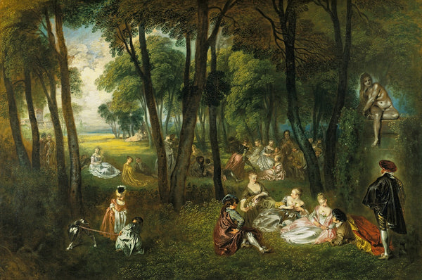 Fête galante in a Wooded Landscape c 1719 1721