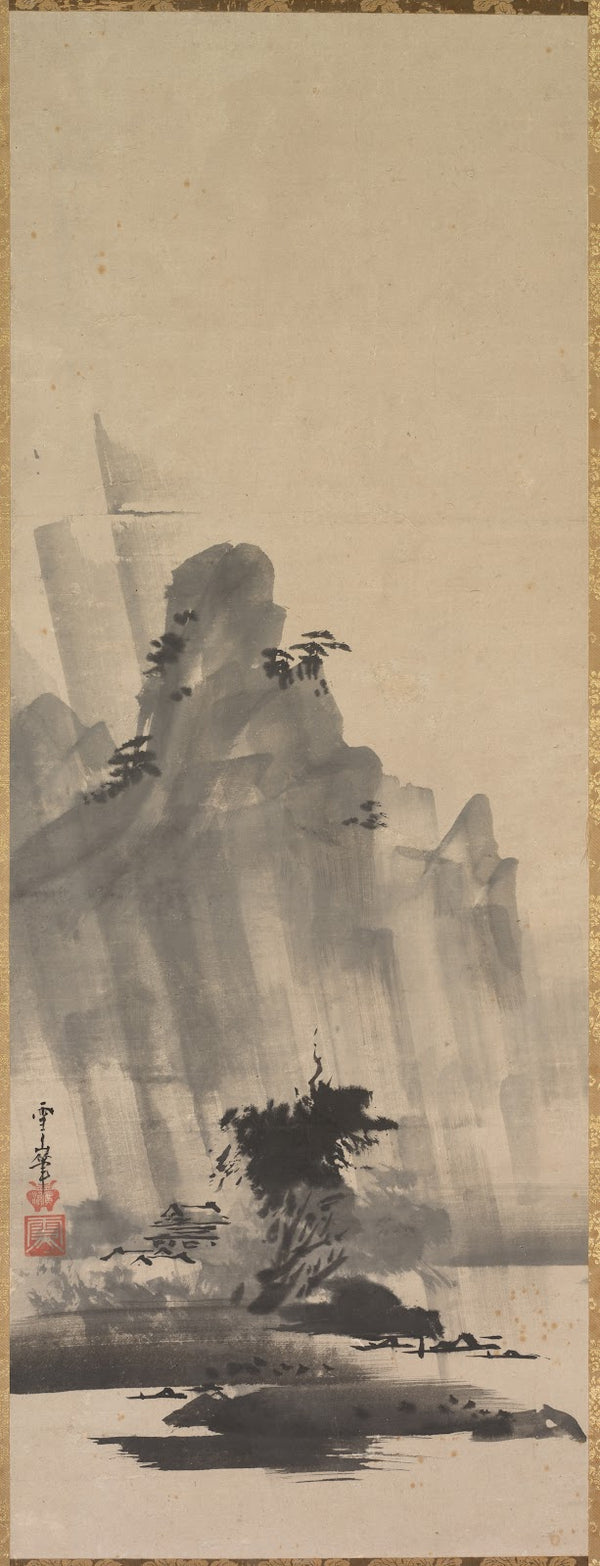 Mountain and River in Storm early to mid 1600s