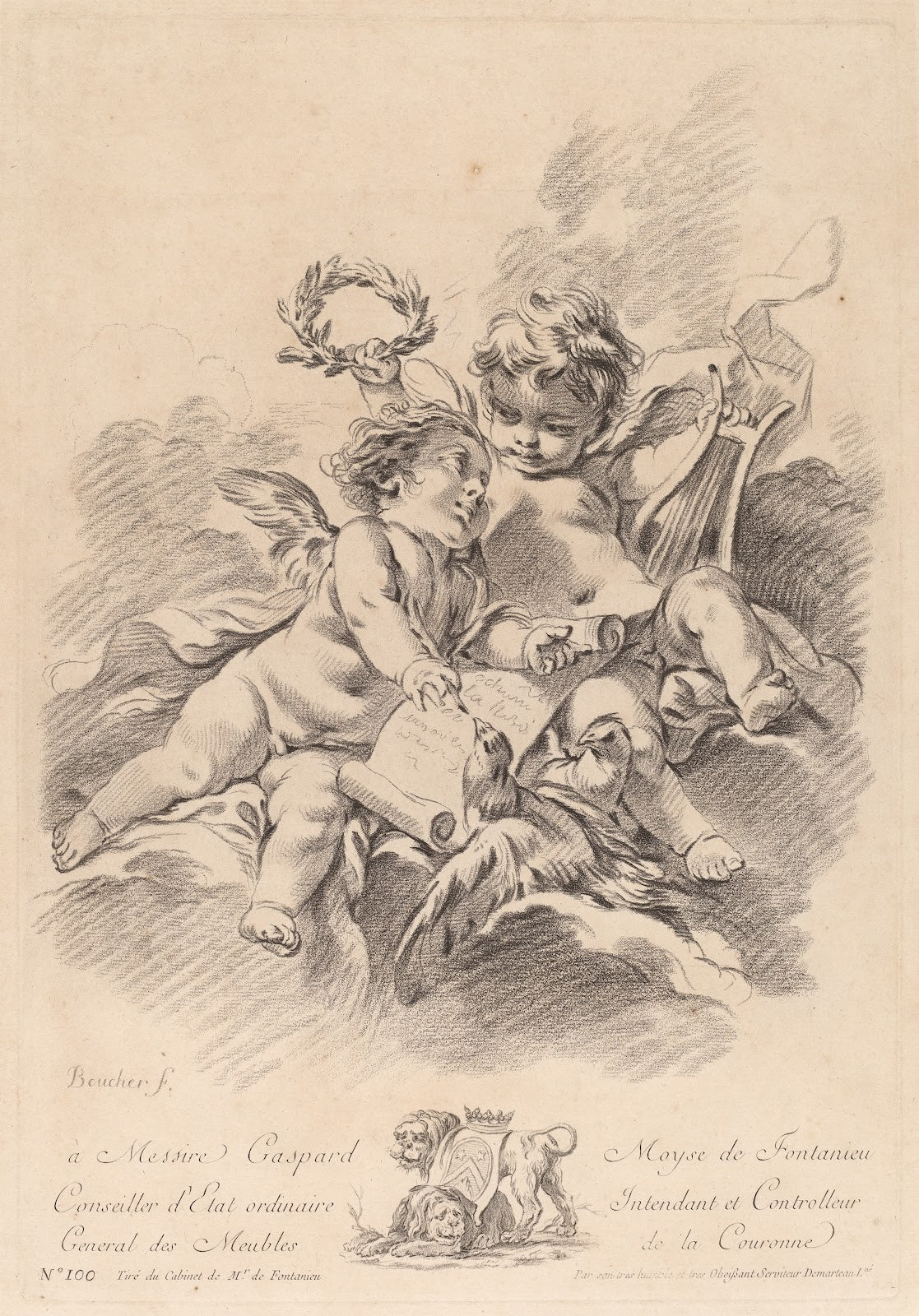 Allegory of Music with Two Cherubs and Doves