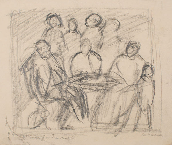 Third Sketch for Family Portrait c1911