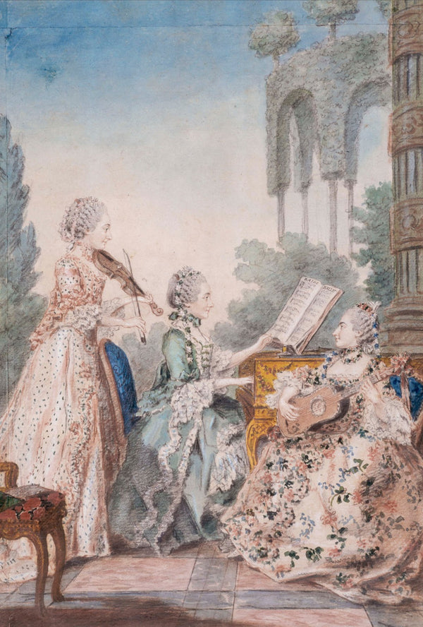 Les trois filles du compositeur Royer 1760