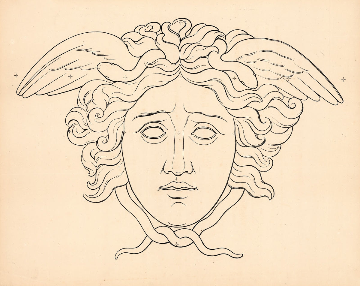Winged head 1863