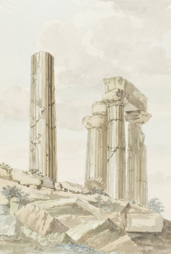 Westgevel van tempel van Juno Lucina 1778