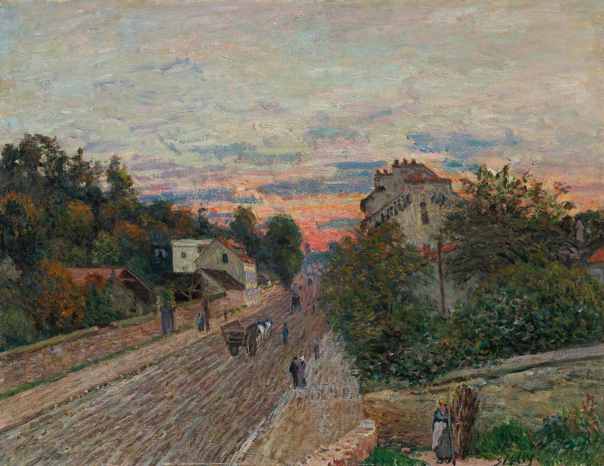 Coucher De Soleil La Route De Versailles À Chavilles 1879