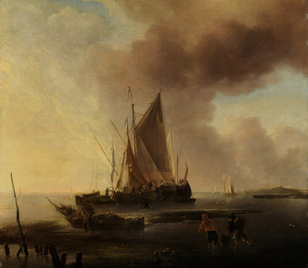 Fischerboote am Strand ca 1653